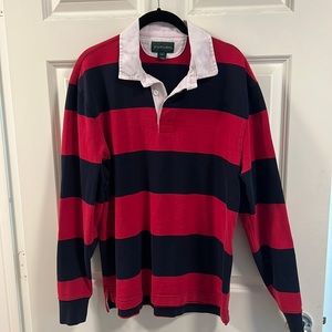 J. Crew long sleeved rugby polo.